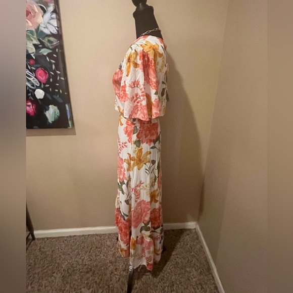 Abel The Label (Anthropologie) Smocked Waist Osaka Garden Party Floral Maxi, XS - Picture 2 of 7